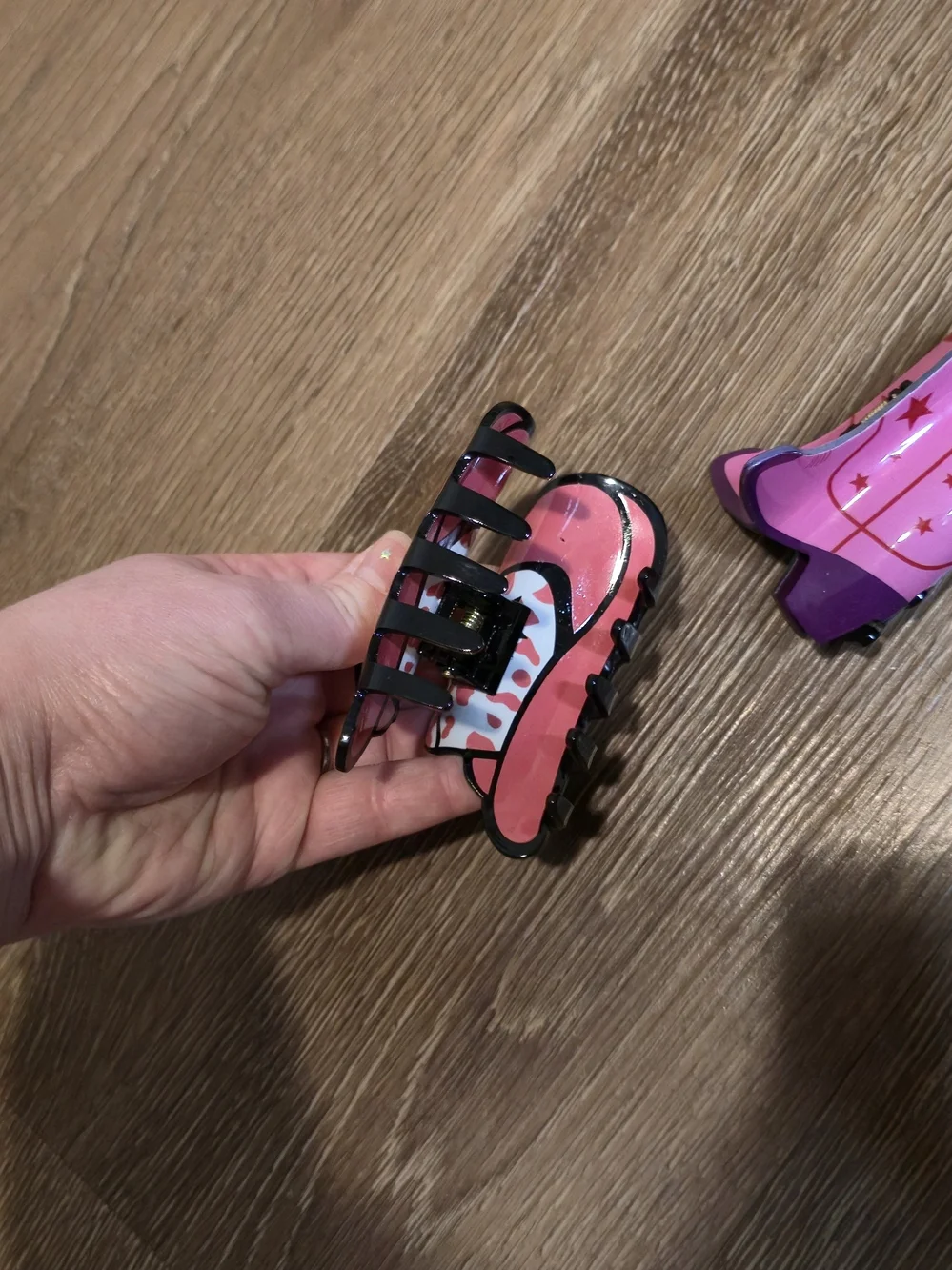 Cute Pink & Purple Cowgirl Hair Clips